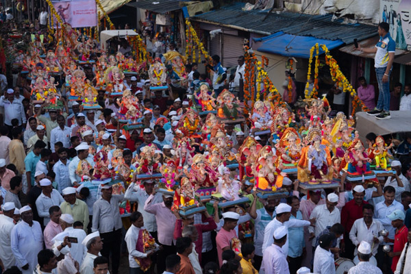 Ganpati Visarjan: ‘मानव बम’ और ‘RDX’ की मिली धमकियां, मुंबई पुलिस ने विसर्जन के लिए की सुरक्षा मज़बूत