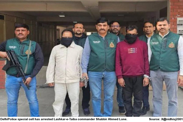 दिल्ली में आतंकी साजिश नाकाम: LeT का ‘हाईली ट्रेंड’ आतंकी Shabbir Ahmed Lone गिरफ्तार